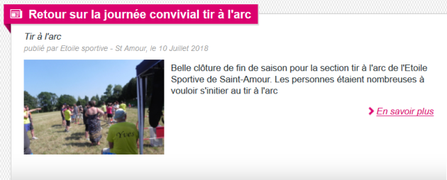 Article d'actualité -Information générale