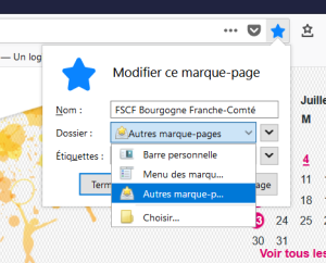 Création du marque-page