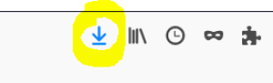 Icône de téléchargement de Firefox