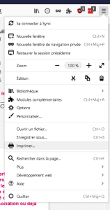 Imprimer avec "Firefox"