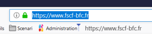 Insertion de l'adresse