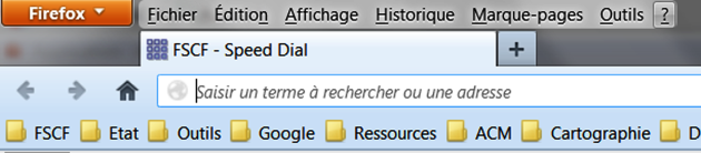 Menus de Firefox