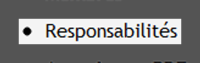 Responsabilités