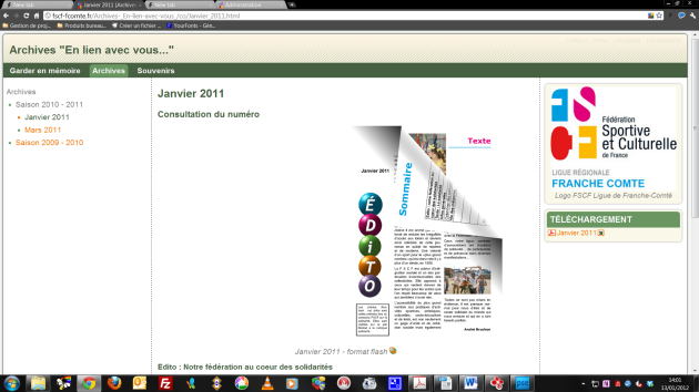 Mini-site "Archives - En lien avec vous..."