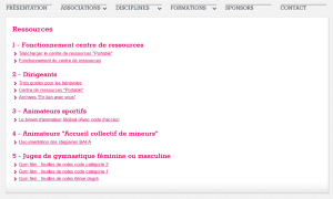 organisation du centre de ressources