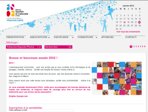 Page d'accueil du site