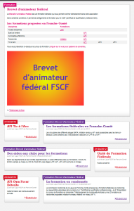Page d'un cursus