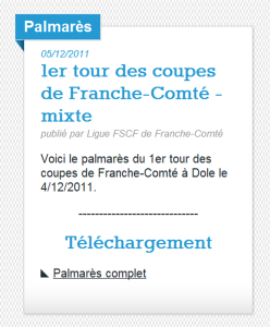 Actualité - palmarès