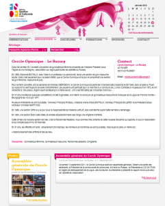 Page d'une association