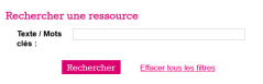 Recherche d'une ressource