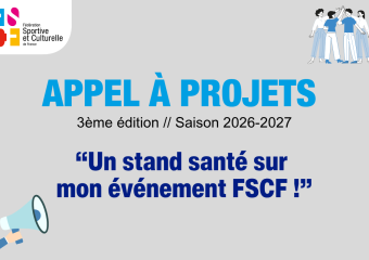 L’appel à projets « Un stand santé sur mon événement FSCF » est de retour !
