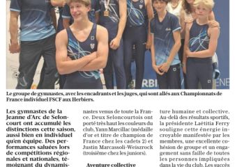 Section gym masculine de la JA Seloncourt