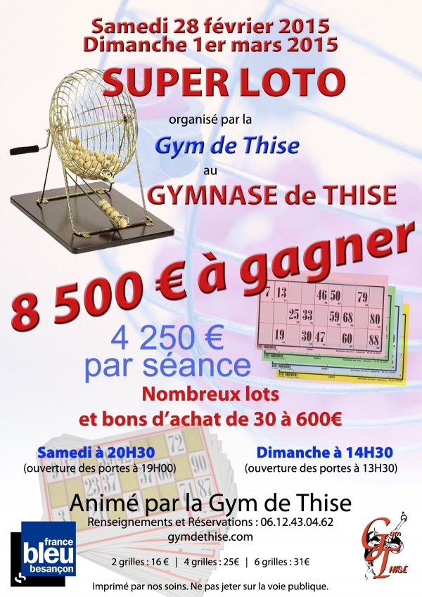 Super Loto de la Gym de Thise